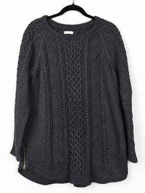 L.L.Bean Signature XL Cable Knit Fisherman Sweater Coastal Quiet Luxury